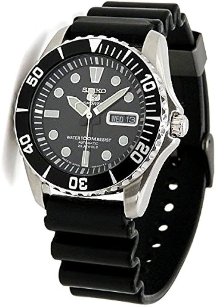 Amazon.co.jp: SEIKO 5 SPORTS 100m防水 オートマチック ラバー